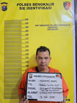 Polres Bengkalis Ungkap Kasus Perhiasan Emas Oplosan di Pasar Mandau